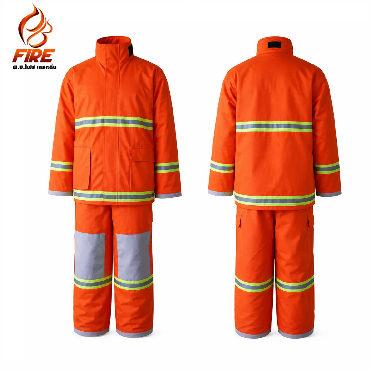 ชุดดับเพลิงภายนอกอาคาร ผ้า FR 3 ชั้น