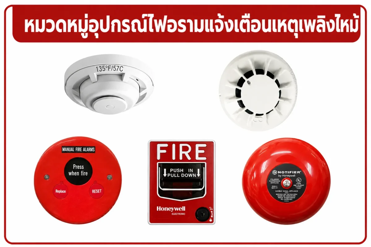 หมวดหมู่อุปกรณ์ไฟอรามแจ้งเตือนเหตุเพลิงไหม้
